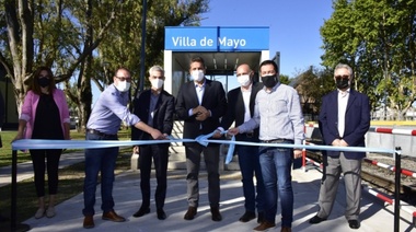 Se inauguró de manera formal la renovada estación de ferrocarril de Villa de Mayo