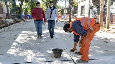 San Isidro: Pavimento nuevo en la calle 3 de febrero