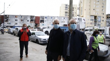 Rodríguez Larreta visitó Fuerte Apache junto a Valenzuela