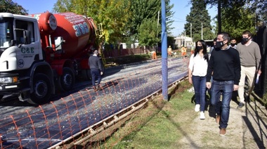 Leo Nardini supervisó la obra de la calle Acevedo