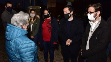 Nardini inauguró una nueva obra de pavimentación