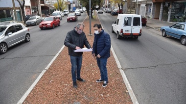 Fernando Moreira anunció nuevas obras en la Avenida 25 de Mayo
