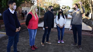 Nuevo pavimento en el Barrio San Román de Ing. Adolfo Sourdeaux