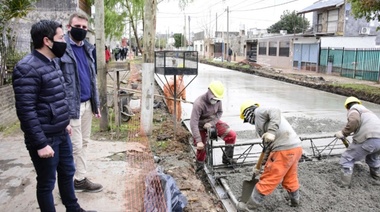 San Martín y Boedo, dos nuevas arterias pavimentadas en Los Polvorines