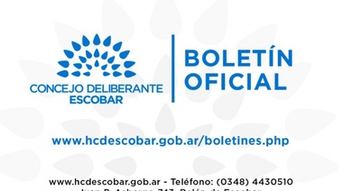 El Concejo Deliberante de Escobar lanzó el Boletín Oficial Digital