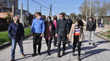Ghi y Katopodis recorrieron obras de Morón