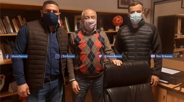 Lucas Pini visitó La Bancaria de San Martin