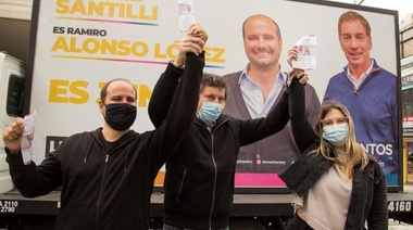 Fuerte respaldo de Gustavo Posse a Ramiro Alonso López y Alexia Carusso