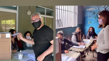 Julio y Gisela Zamora votaron en Benavídez
