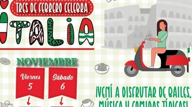 Se viene “Tres de Febrero celebra Italia 2021”