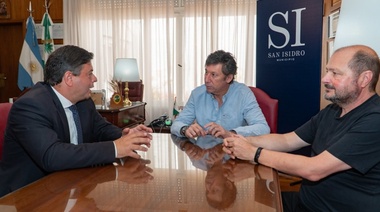 Gustavo Posse y Walter Carusso recibieron al veedor uruguayo Peña Fernández