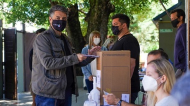 Jorge Macri votó en el Colegio San Nicolás