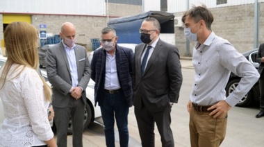 Lucas Ghi y Matías Kulfas visitaron una PyME de Haedo