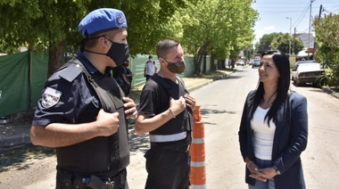 Operativo de seguridad en Villa de Mayo