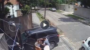 Violento asalto a la esposa de Bebe Contepomi: el video del momento