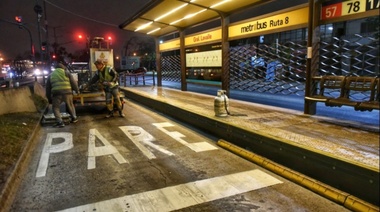 Comenzó la renovación del Metrobús en Tres de Febrero