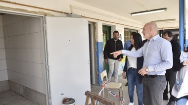 Noe Correa visitó la Escuela Primaria N° 22