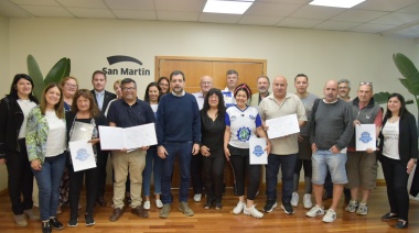 San Martín avanza con la regularización de los clubes de barrio