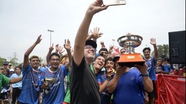 Julio Zamora encabezó la premiación de la Liga de Fútbol Inclusiva 2022