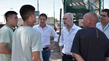 Rodríguez Larreta y Santilli en Merlo: "Hay que transformar los planes sociales en trabajo"
