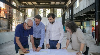 Fernando Moreira y Gabriel Katopodis recorrieron la obra de Estación Infancia