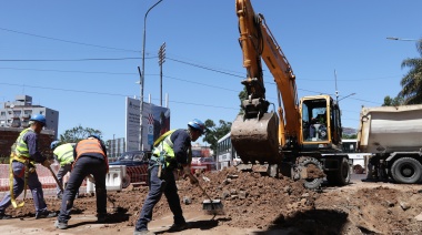 Avanza la construcción de un nuevo paso bajo nivel en Tres de Febrero