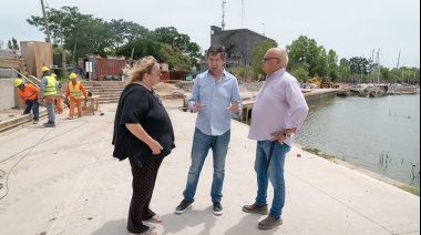 Avanzan las obras en el Parque Público del Puerto de San Isidro
