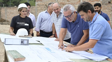 Julio Zamora supervisó la construcción de la nueva Escuela Secundaria N° 47