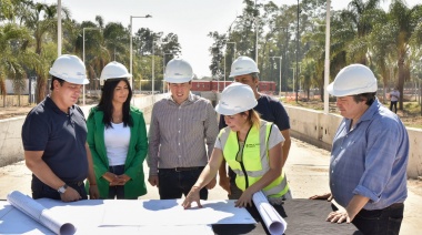 Correa y Nardini visitaron la etapa final de la obra del Paso Bajo Nivel “Papa Francisco”