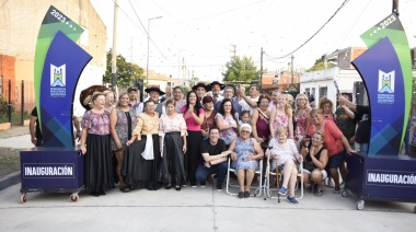 Noe Correa y Leo Nardini inauguraron el pavimento de las calles Santos Vega y Paso de los Andes, en la ciudad de Grand Bourg