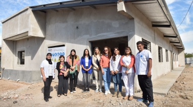 Noe Correa supervisó el avance de obra del nuevo Centro de Salud “El Camino”, de la ciudad de Grand Bourg