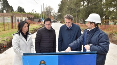 Nardini, Correa y Katopodis visitaron obras en Malvinas Argentinas
