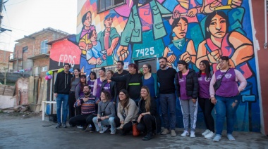 Leo Grosso y Natalia Zaracho inauguraron un Espacio de Primera Infancia en San Martín