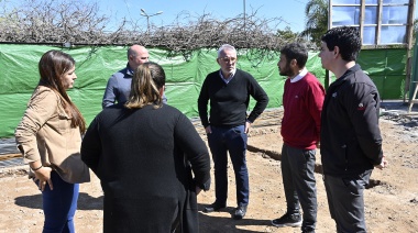 Julio Zamora supervisó la remodelación y ampliación de la Escuela Secundaria N° 32 de Benavídez