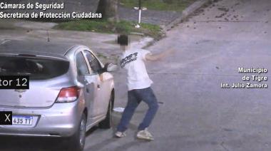 El COT detuvo a dos jóvenes que vandalizaron vehículos en la vía pública