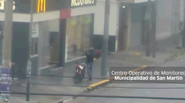 Robó el McDonalds de Ruta 8  y gracias a las cámaras municipales de San Martín terminó detenido