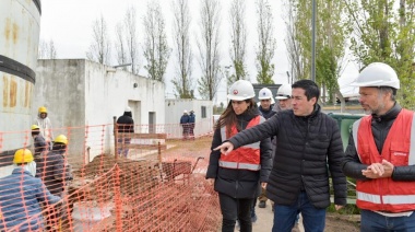 Nardini recorrió la Planta de Tratamientos Cloacales “Campo Russo”