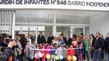 Fernando Moreira inauguró el nuevo edificio del Jardín 946