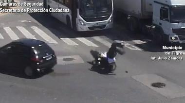 Don Torcuato: el Sistema de Protección Ciudadana de Tigre brindó rápida asistencia tras un accidente de tránsito
