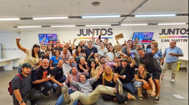 El PRO de San Martín celebró el triunfo de Javier Milei
