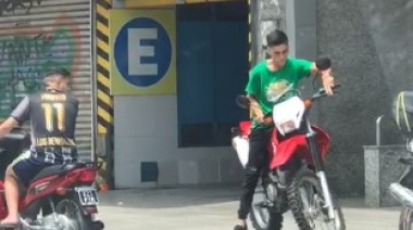 En segundos se robaron una moto en el centro de San Martín