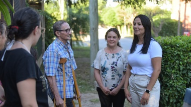 Noe Correa habilitó nuevos pavimentos en el barrio “El Primaveral” de la ciudad de Grand Bourg