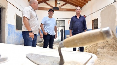 En Rincón de Milberg, Julio Zamora monitoreó el avance de la remodelación integral de la Escuela Primaria N° 39
