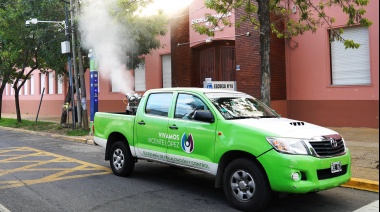 Vicente López continúa con las tareas de fumigación para combatir la ola de mosquitos