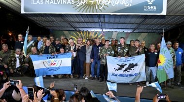 Con la presencia de Julio Zamora, se realizó una nueva y emotiva vigilia para homenajear a los héroes de Malvinas en General Pacheco