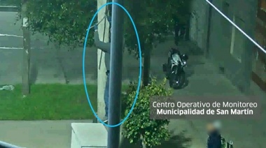 Las cámaras de seguridad de San Martín permitieron detener a tres personas que intentaron robar cables en Villa Maipú