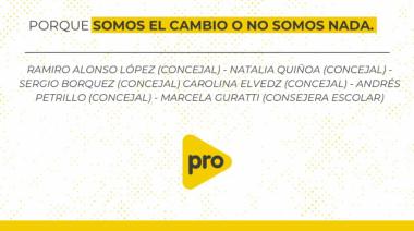 El PRO de San Martín: “Somos el cambio o no somos nada”