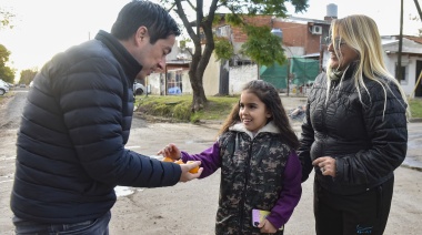 Leo Nardini supervisó la finalización de obra de la cuenca Arquímedes, en la ciudad de Villa de Mayo