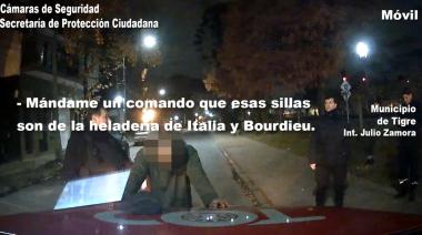 Tigre: el COT detuvo a un hombre que robó sillas de un comercio