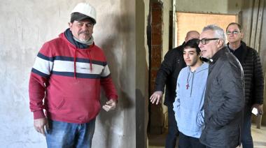 El intendente Julio Zamora monitoreo la obra de ampliación de la Escuela Secundaria N°32 de Benavídez